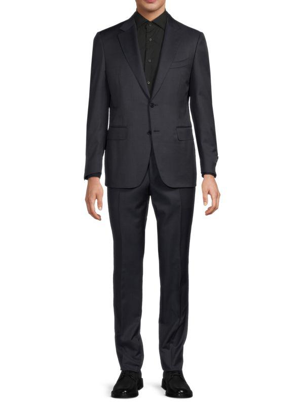 Canali ​Modern-Fit Solid Wool Two-Button Suit