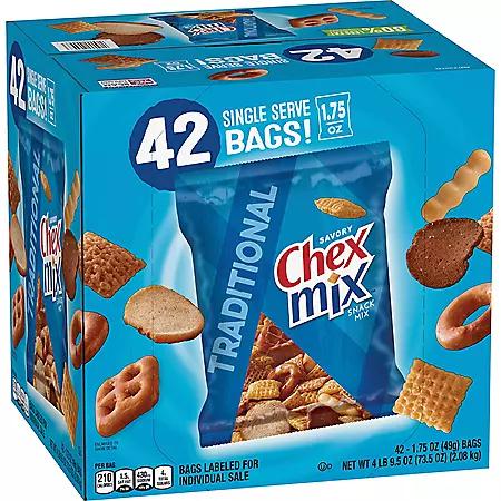 Chex Mix Chex Mix Traditional Savory Snack Mix, 1.75 oz., 42 pk.