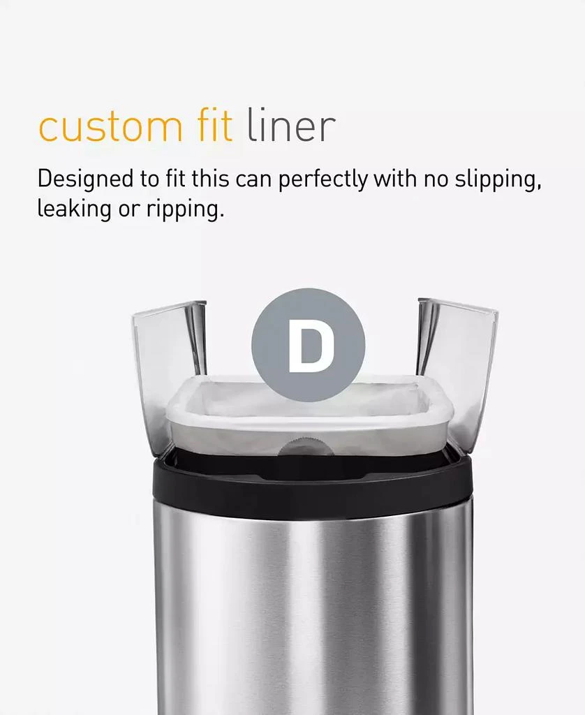simplehuman Code D Custom Fit Liners, Pack of 100 4