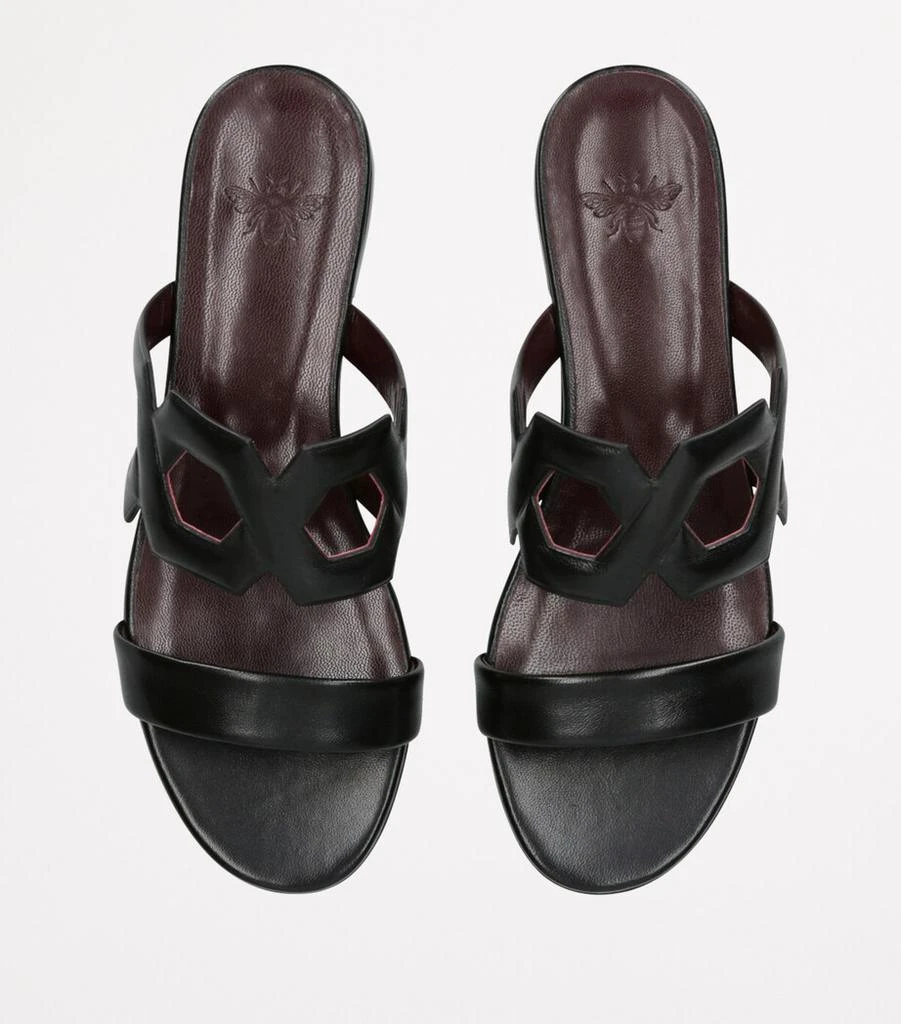 Bougeotte Leather Cut-Out Sandals 4