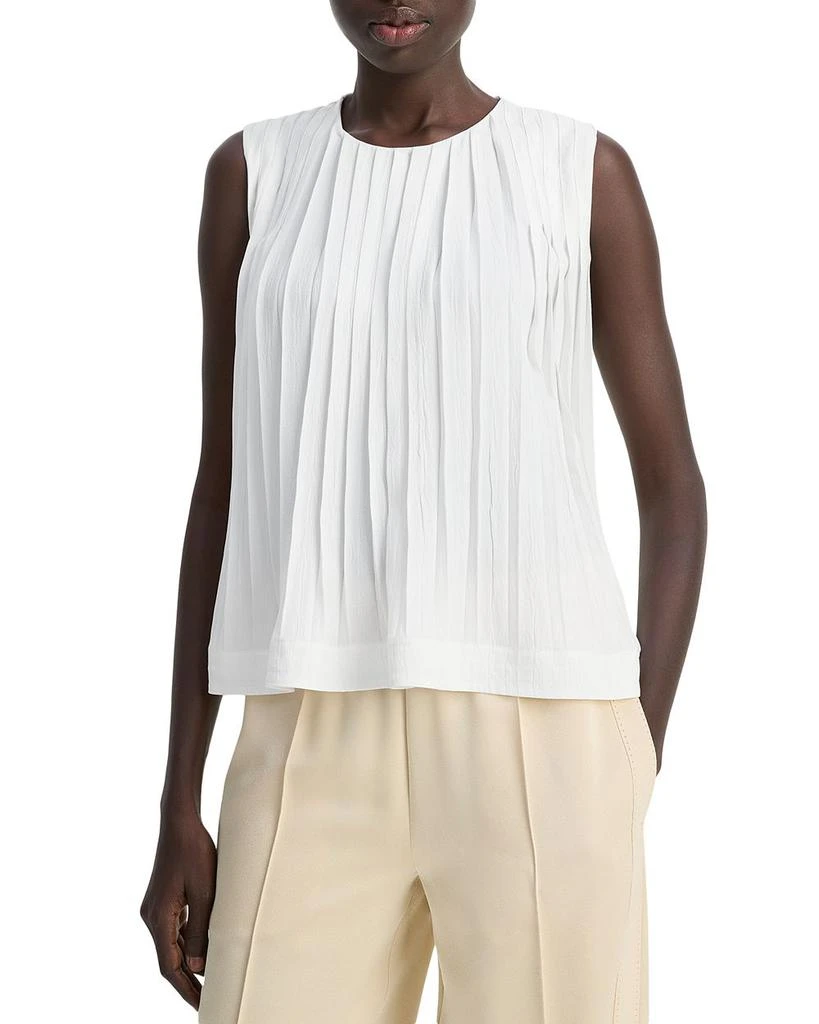 Vince Pleated A Line Top 1