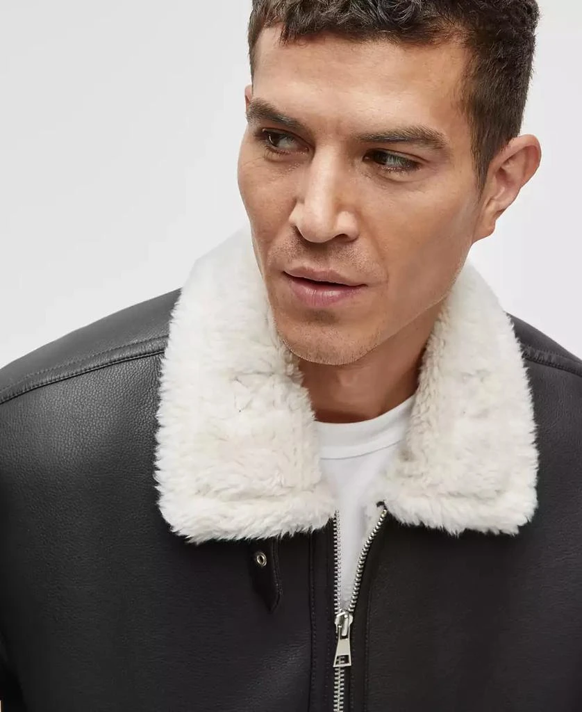 Mode of One Men's Aviator Faux-Sherpa Jacket, Exclusively at Macy's 3