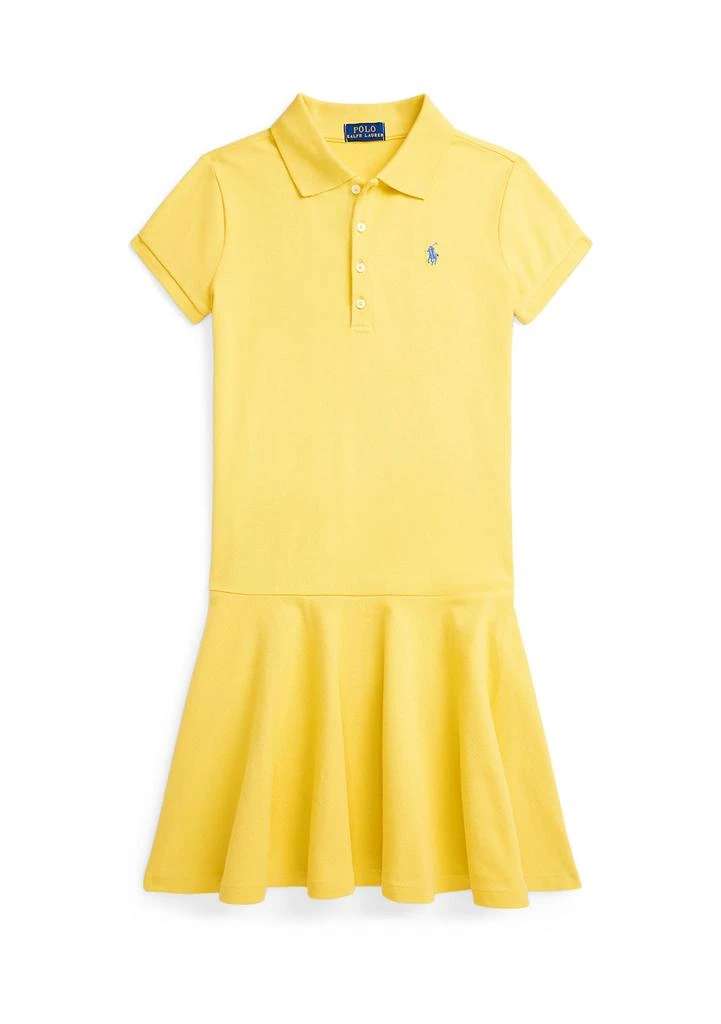 Ralph Lauren Girls 7-16 Stretch Mesh Polo Dress