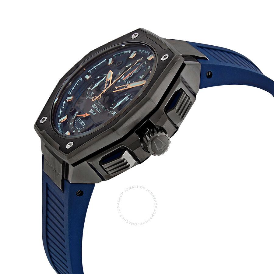 Bulova Precisionist Chronograph Quartz Blue Dial Men's Watch 98B357