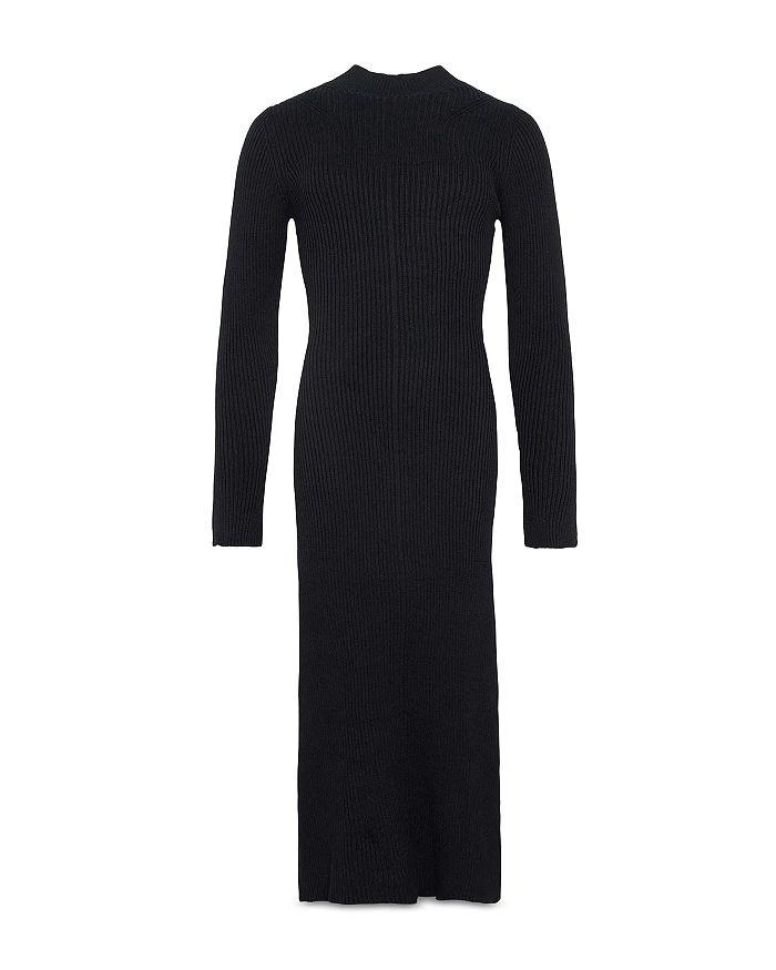 chinese dress ladies Self-Portrait Ribbed Knit Midi Dress S