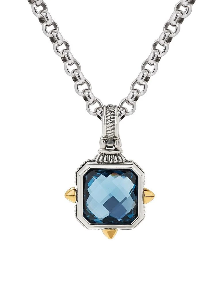 Konstantino Anthos S/G Blue Spinel Pendant 1