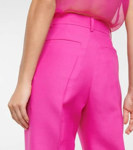 Valentino Straight wool and silk crêpe pants 5