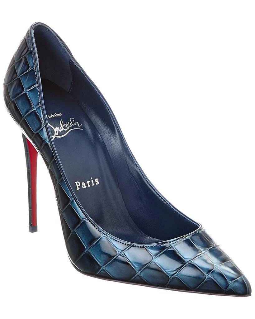 Christian Louboutin Kate 100 Alligator-Embossed Leather Pump 1