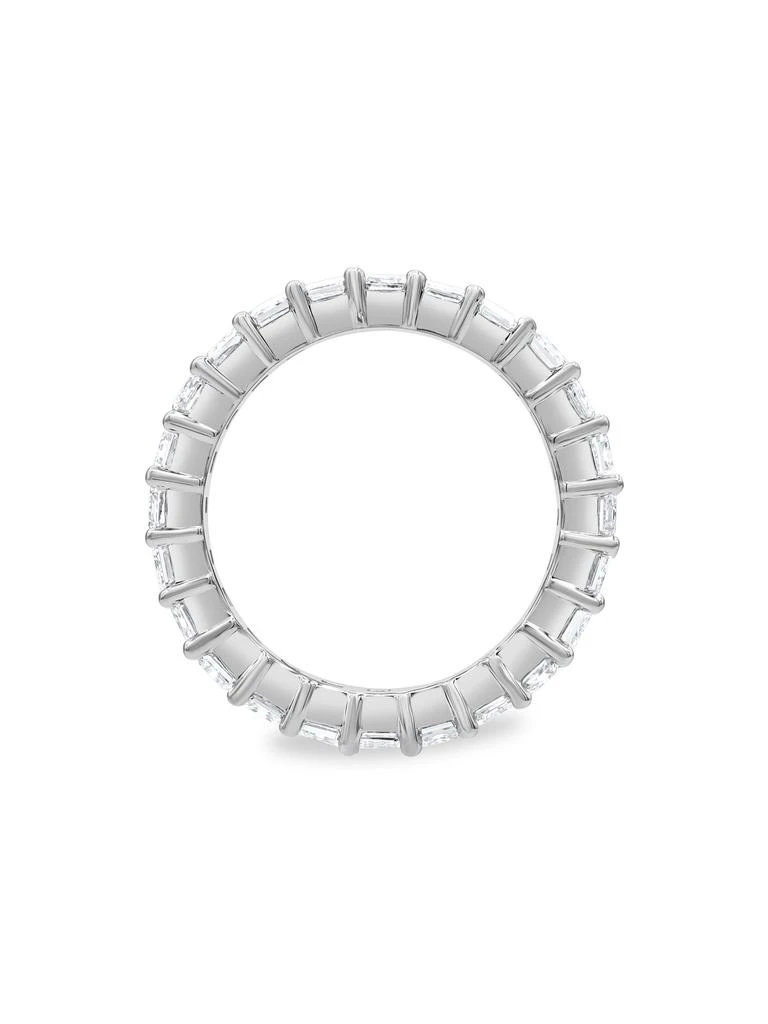 Badgley Mischka 14K White Gold 
3.84 TCW Lab-Grown Diamond Eternity Ring/Size 7 4