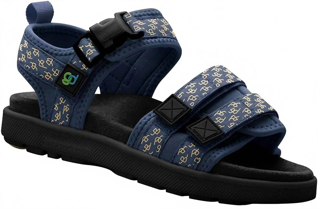 Gravity Defyer Men's Cafe Sandal In Blue/yellow