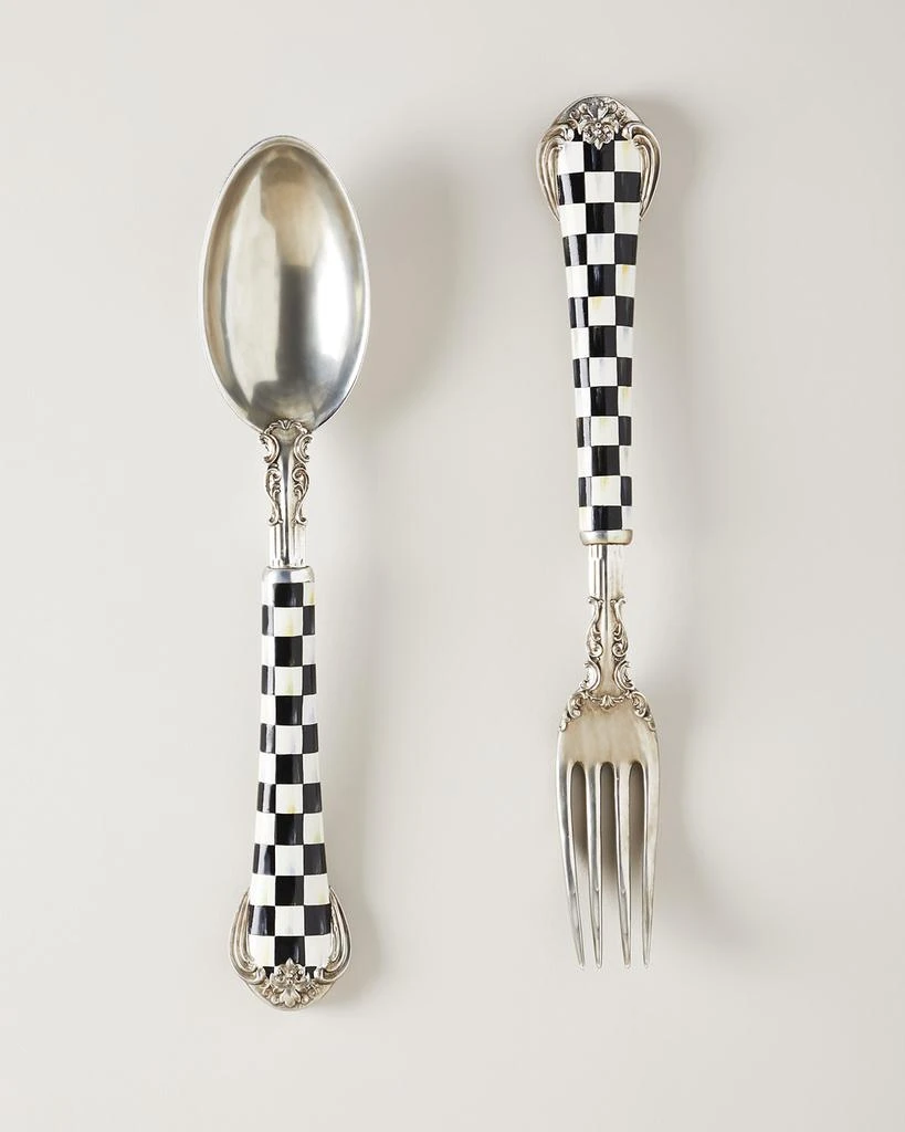 MacKenzie-Childs Courtly Check Spoon Fork 1