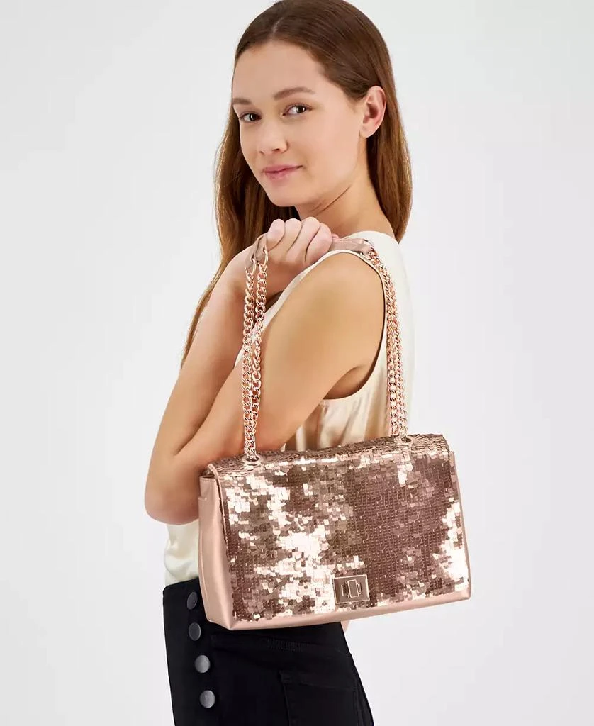 INC International Ajae Soft Sequin Top Handle Bag, Exclusively at Macy's 7