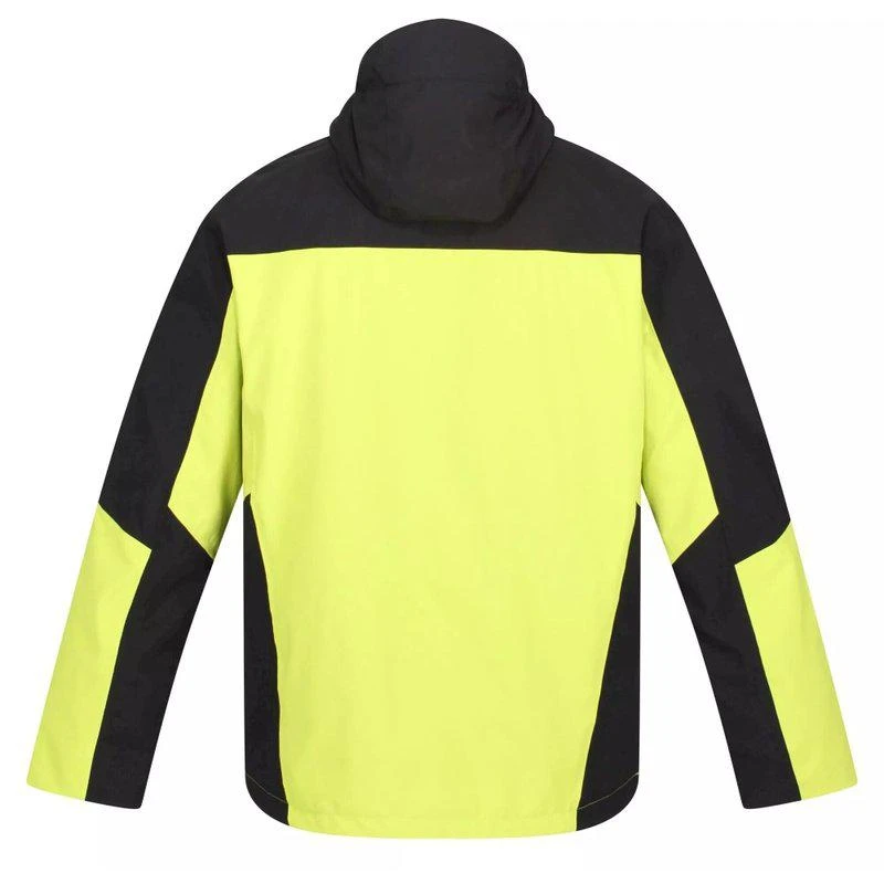 Regatta Mens Wentwood VII 3 In 1 Waterproof Jacket Black/Bright Kiwi 2