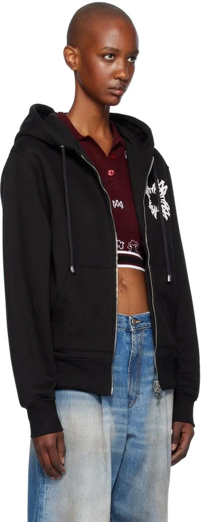 AMIRI Black MA Quad Zip Up Hoodie 2