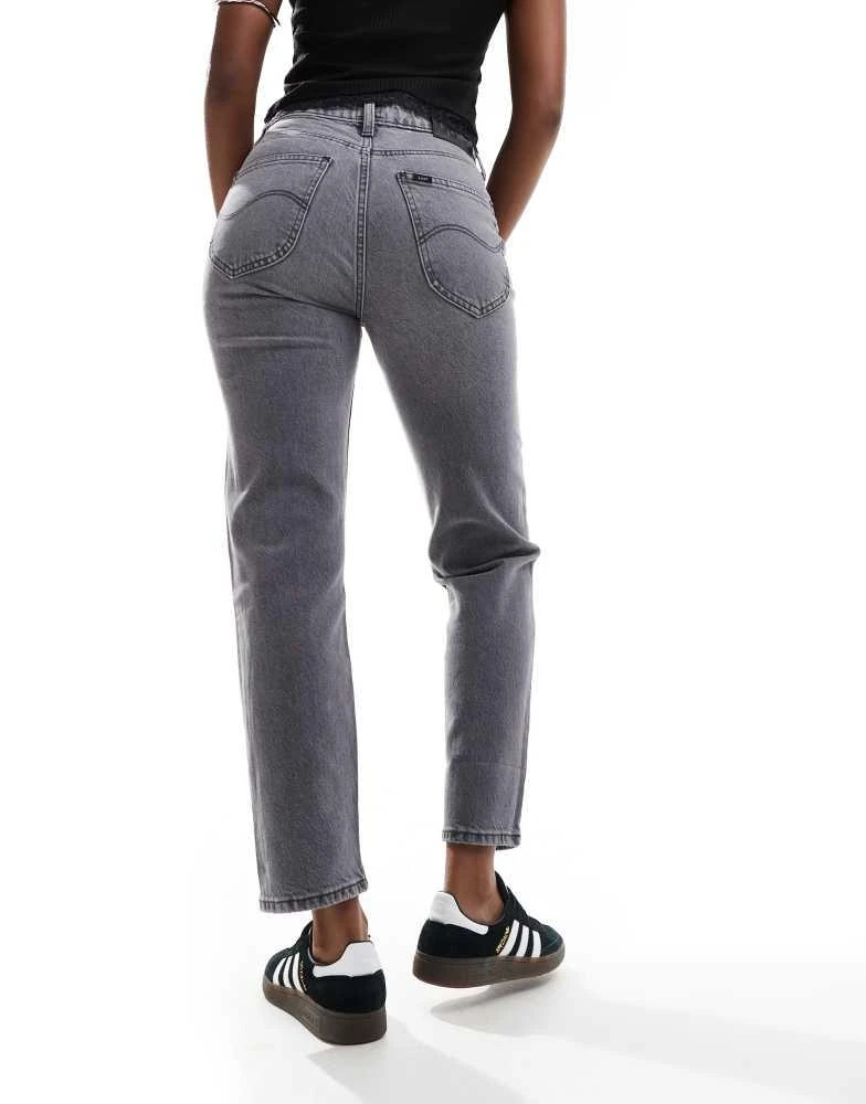 LEE Lee Carol cropped straight fit jeans in grey 2
