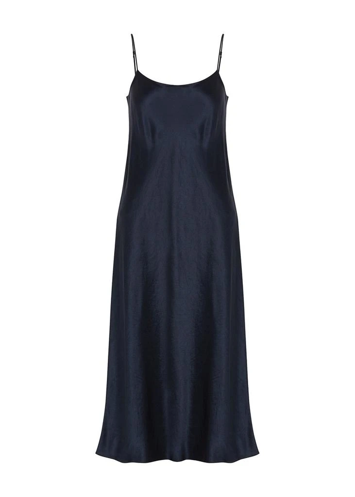 knee length dresses for ladies Vince Women's Chiffon-Layered Satin Slip Dress – Saint Bernard