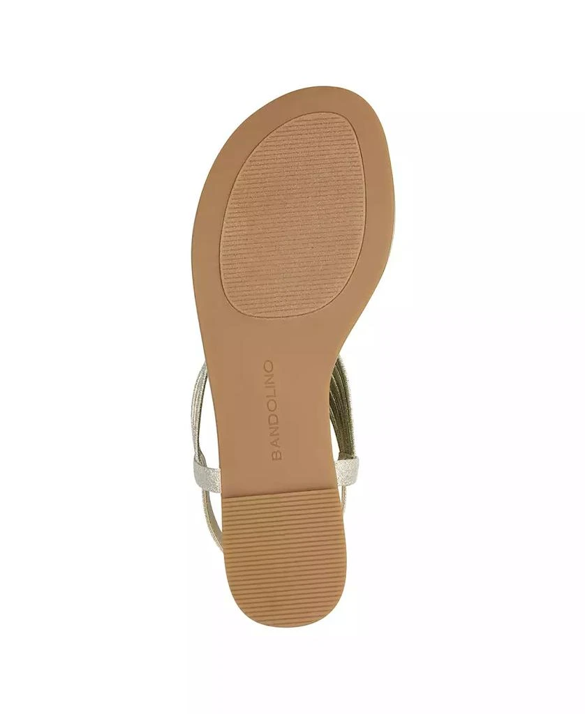 Bandolino Women's Kayte Embellished T Strap Flat Sandals 5