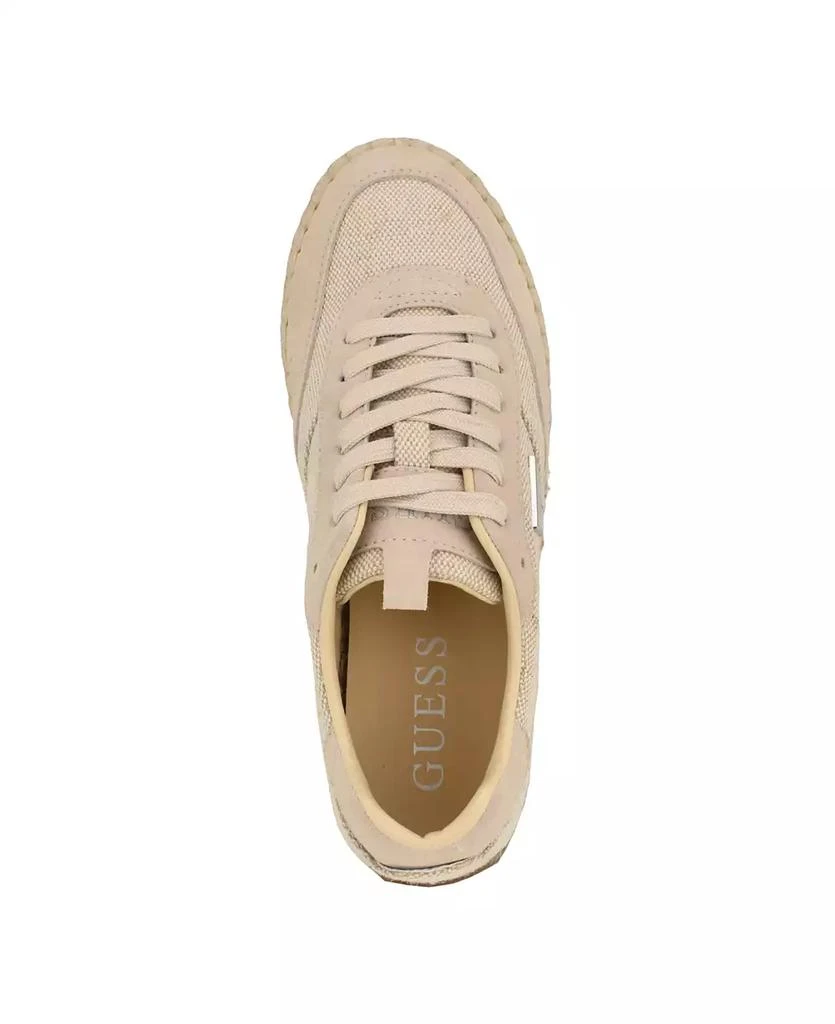 GUESS Women's Stefen Lace-Up Platform Espadrille Sneakers 4