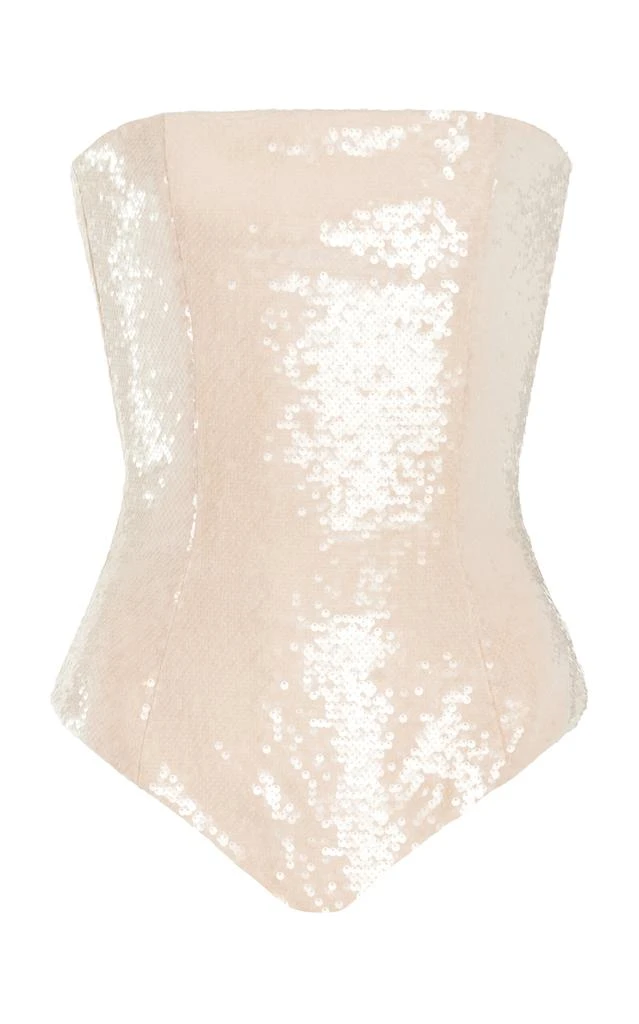LaQuan Smith LaQuan Smith - Corset Bodysuit - Ivory - L - Moda Operandi 1