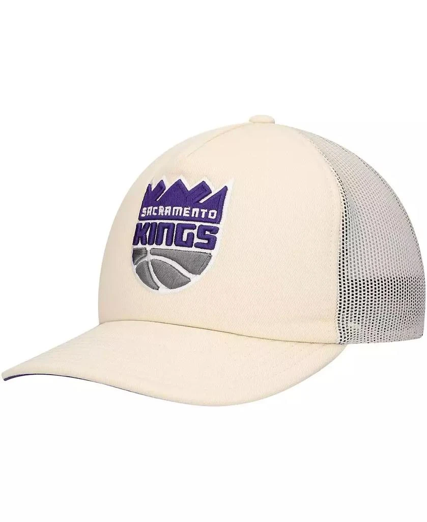 Mitchell & Ness Men's Cream Sacramento Kings Trucker Adjustable Hat 1