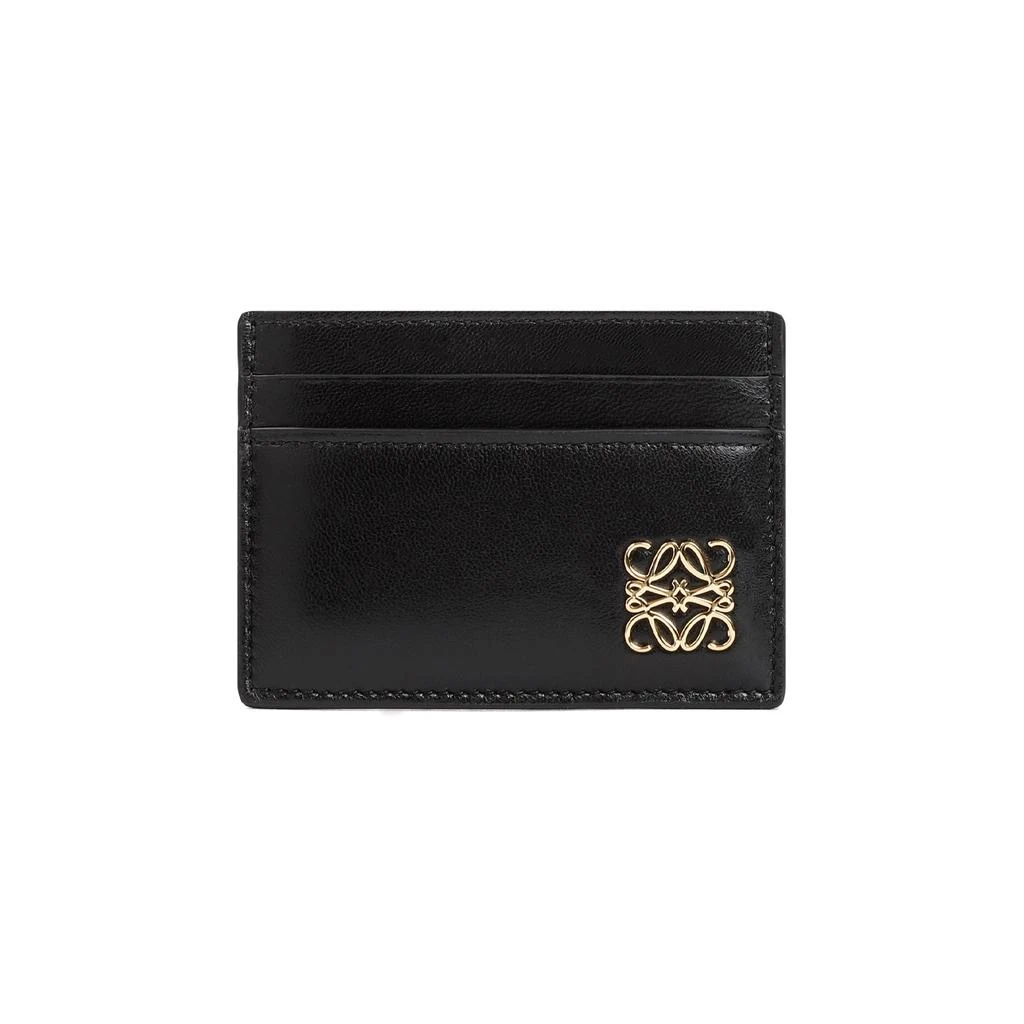 Loewe Black Nappa Calf Leather Anagram Puffer Plain Cardholder 2