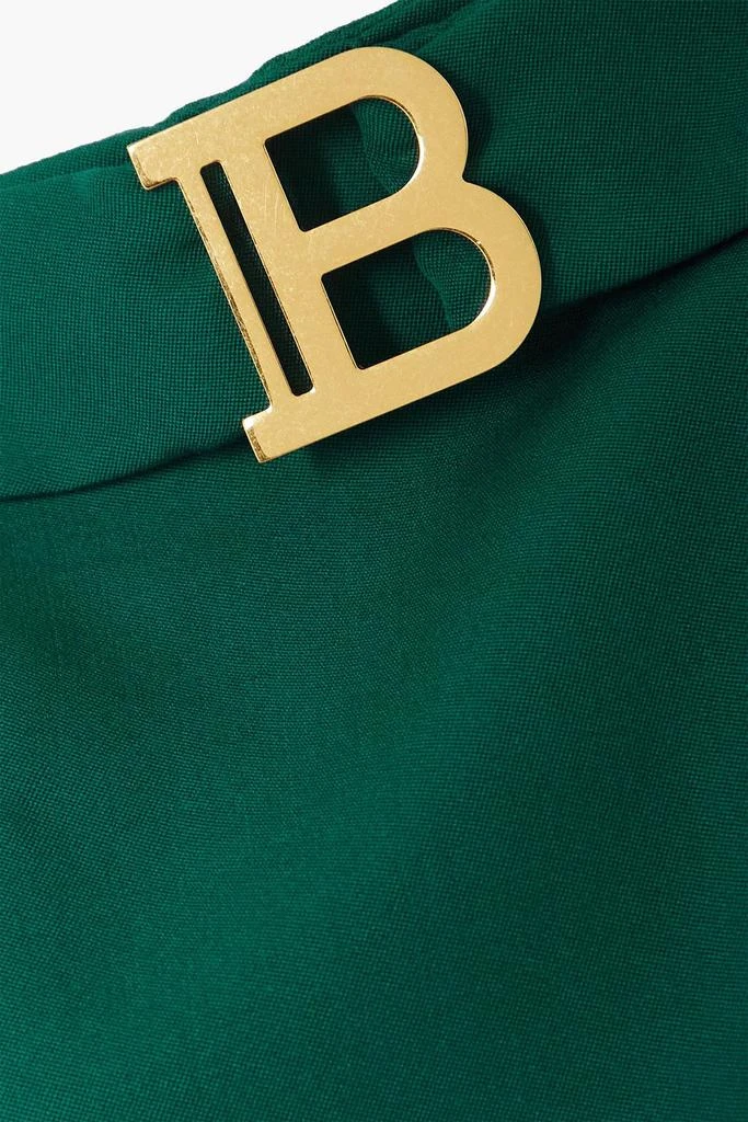 Balmain Belted wool mini skirt 4