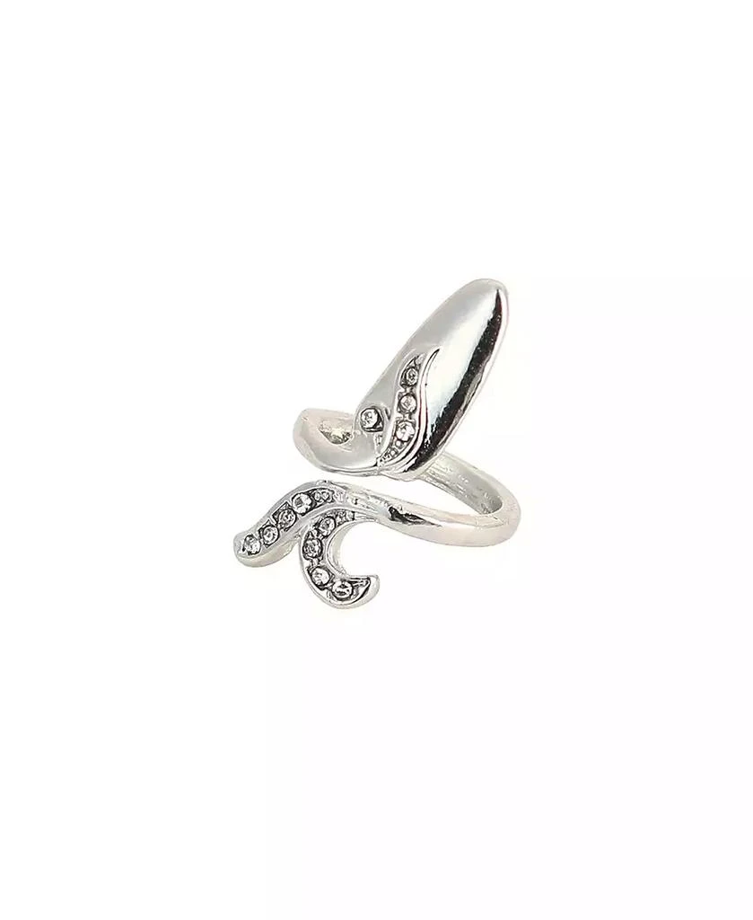 SOHI Women
s The Botanic Nail Rings - Metallic Silver (Set Of 4) 6