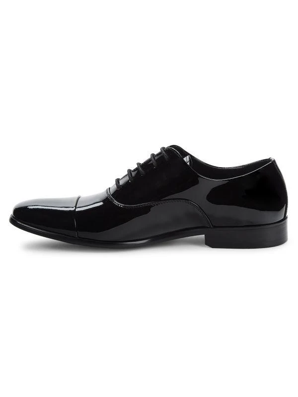 Saks Fifth Avenue Milano Cap Toe Patent Leather Oxfords 4