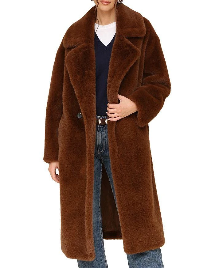 Avec Les Filles Oversized Luxe Faux Fur Walker Coat 9