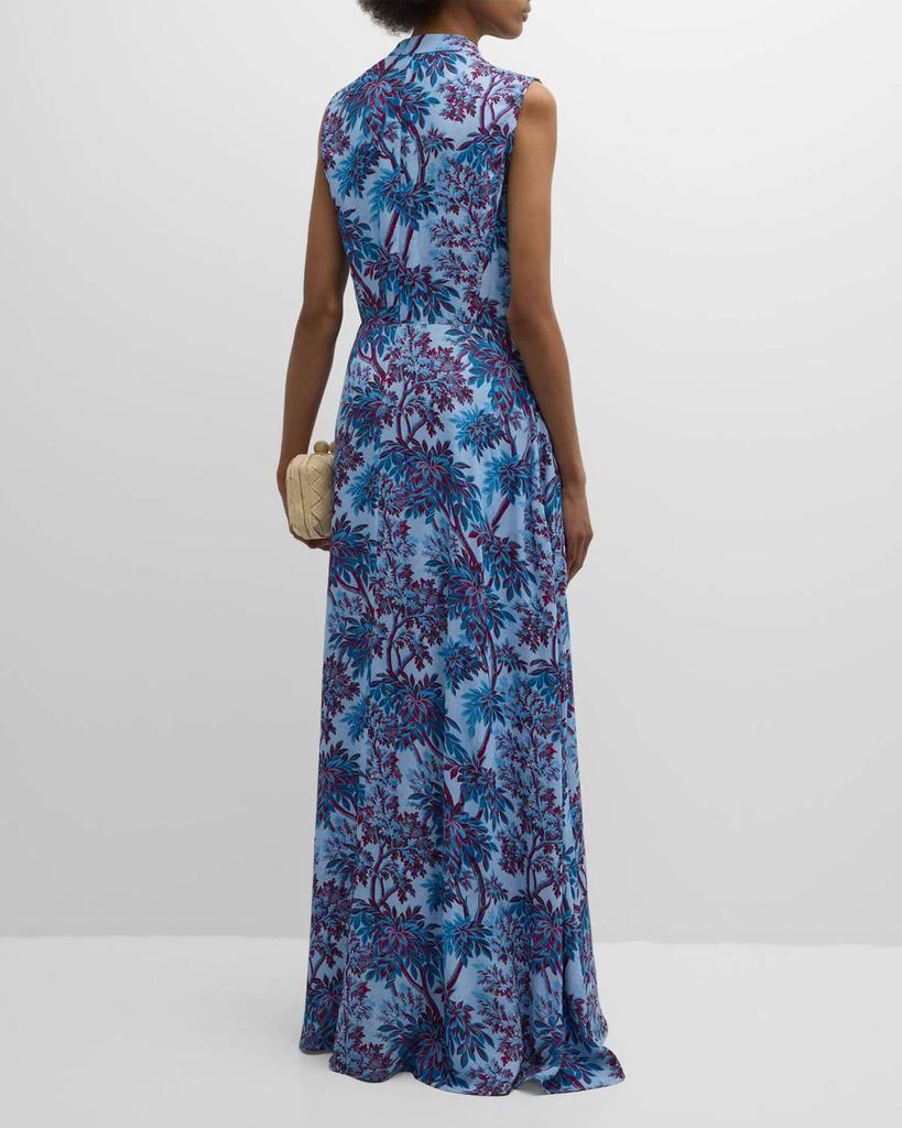 Evi Grintela Carine Sleeveless Botanical-Print Maxi Dress 6