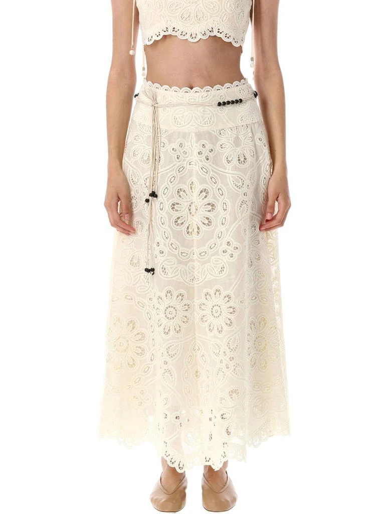 zimmermann rhiannon embroidered dress Rhiannon Crochet Dress, Ivory