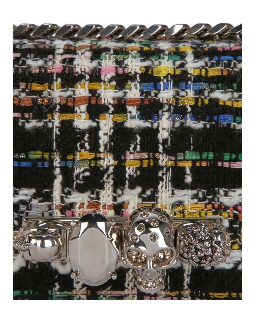 Alexander McQueen Mini Jewelled Tweed Shoulder Bag 3