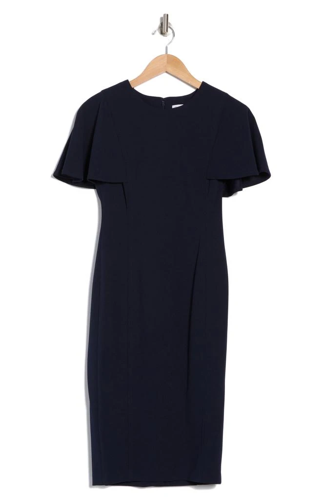 Calvin Klein Flutter Sleeve Sheath Dress 3