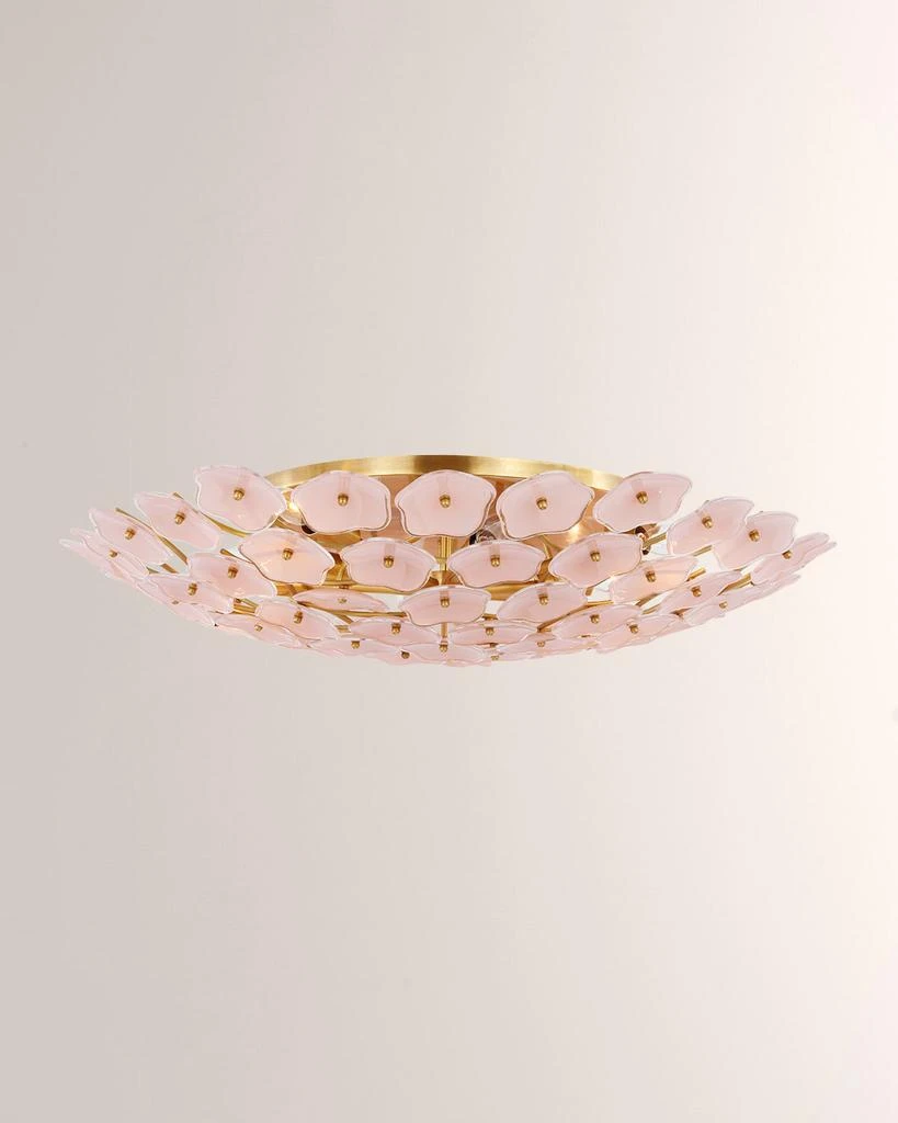 Visual Comfort Signature Leighton Grande Flush Mount in Soft Brass by Kate Spade New York 1