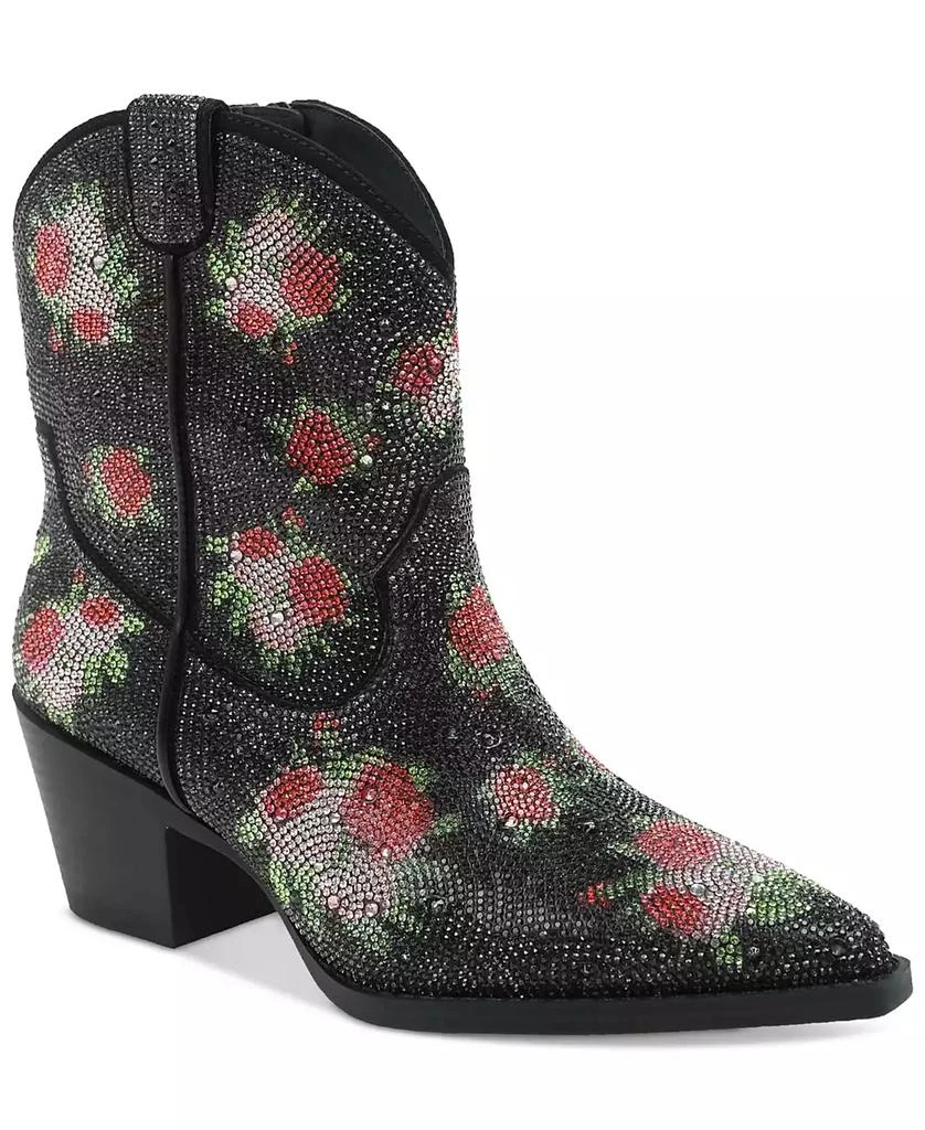 Wild Pair Lacey Floral Bling Booties, Created for Macy's 1