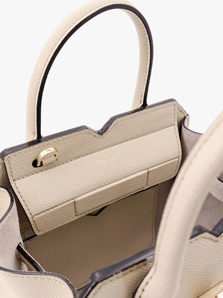 VALEXTRA Leather handbag with frontal walker and strap 4