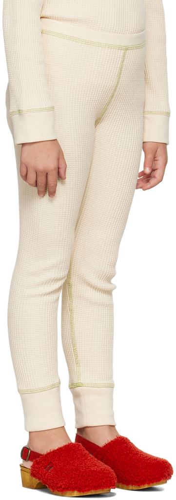 Misha & Puff Kids Beige Waffle Leggings