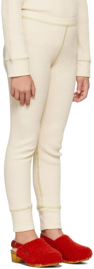 Misha & Puff Kids Beige Waffle Leggings 2