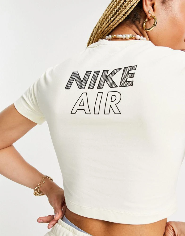 Nike Nike Air cropped t-shirt in off white 2