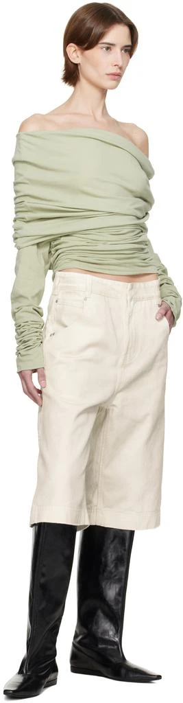 Entire Studios Off-White D Denim Shorts 4