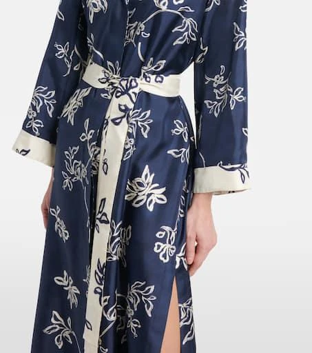 Max Mara Timeo printed twill wrap dress 5