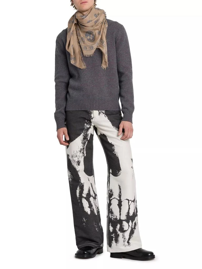 Alexander McQueen Skull Silk-Blend Foulard 2