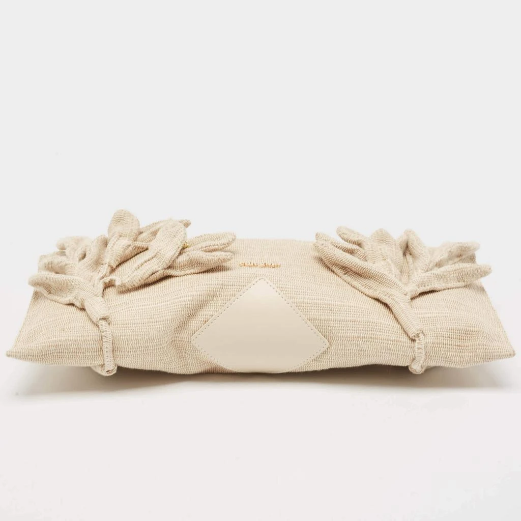Cult Gaia Cult Gaia Natural Woven Fabric Hera Shoulder Bag 7