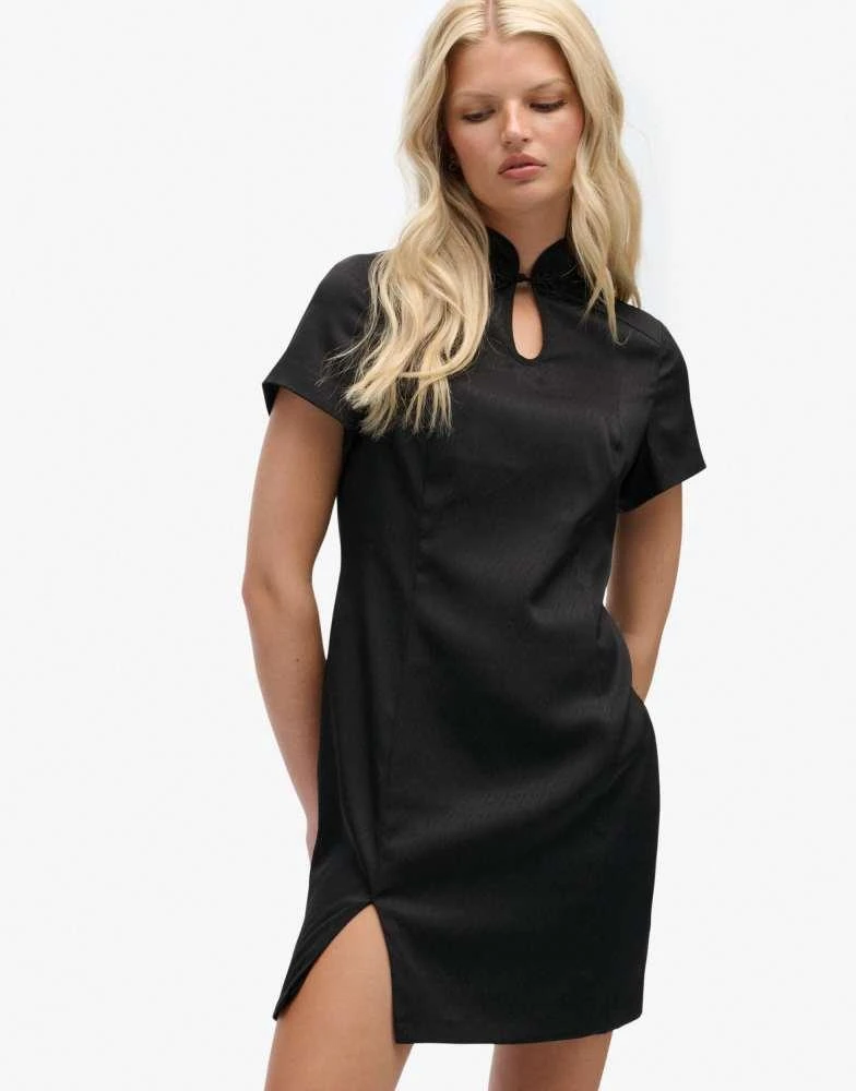 Superdry Superdry Satin mandarin mini dress in black - Dresses & Skirts -  Compare Prices from 6+ Stores - Free Shipping - BeyondStyle
