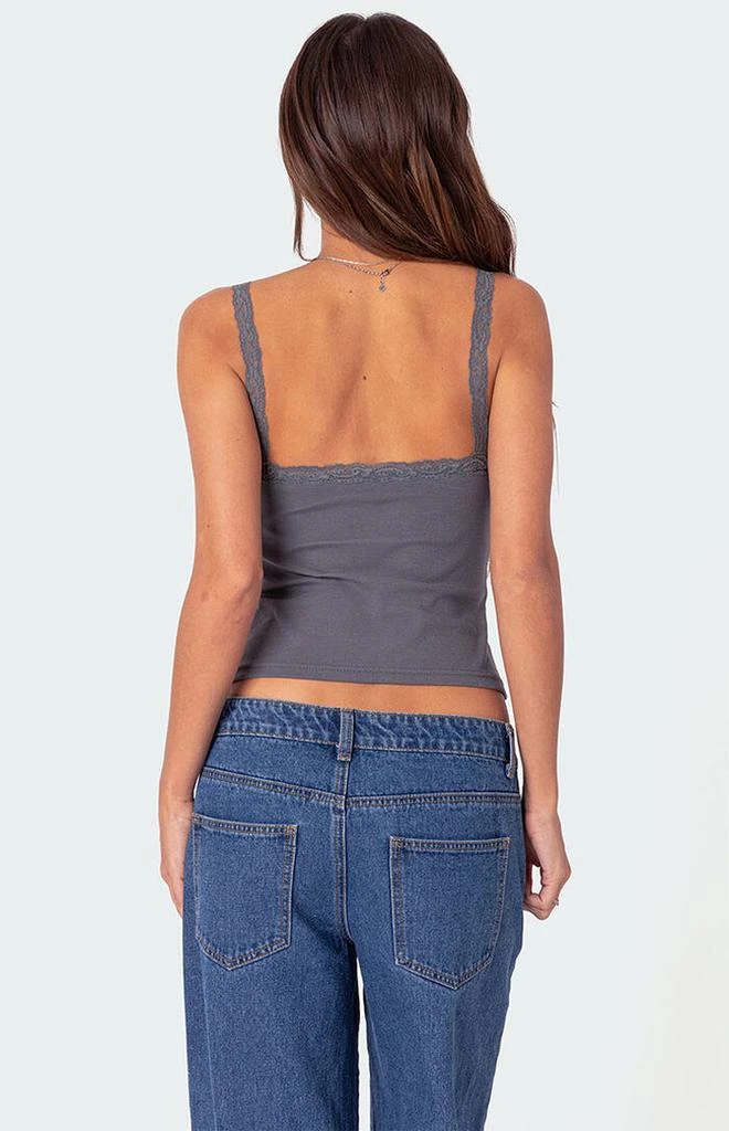 Edikted Amilia Lace Trim Tank Top 4