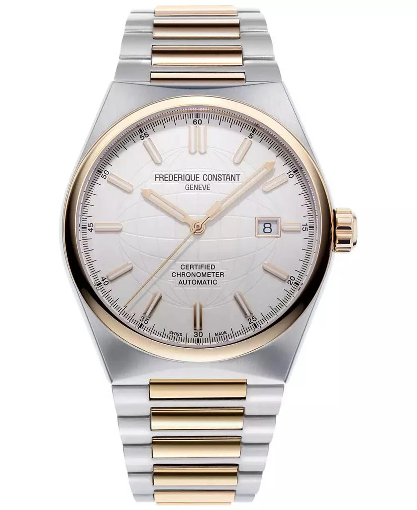 Frederique Constant Men
s Swiss Automatic Highlife COSC Two-Tone Stainless Steel Bracelet Watch 41mm 1