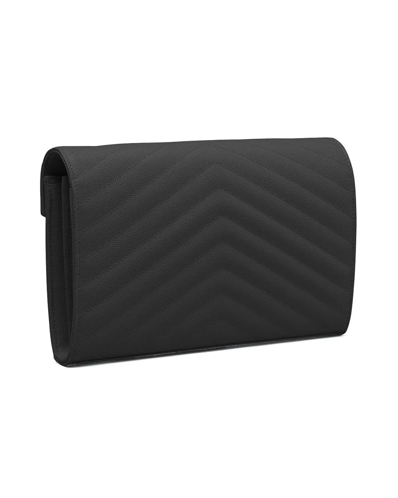 Yves Saint Laurent YSL Monogram Large Wallet on Chain in Grained Leather 4
