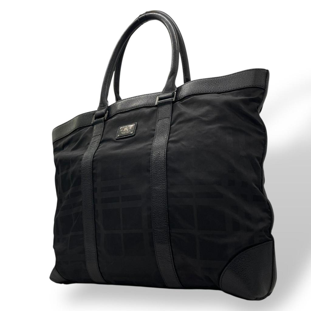 Burberry EMBROIDERED NYLON MEDIUM PEG HANDBAG - Tote Bags