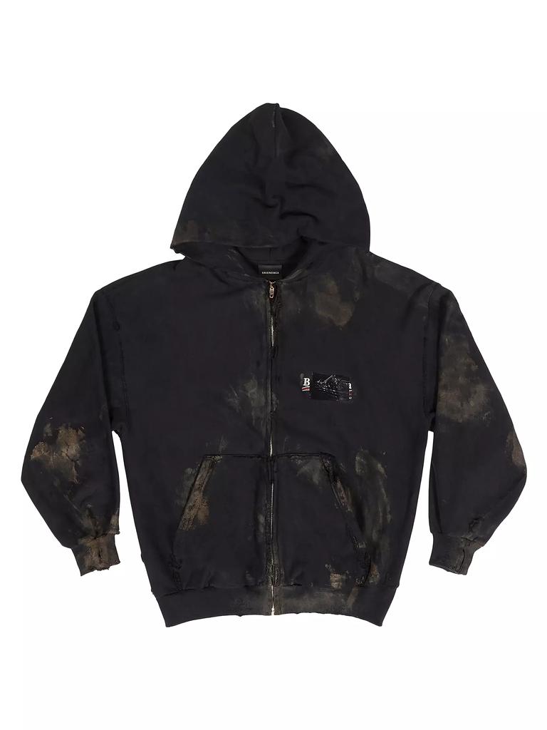 トップス BALENCIAGA Gaffer zip hoodie size: xs Balenciaga Gaffer Zip-Up Hoodie Small Fit - Hoodies - Free