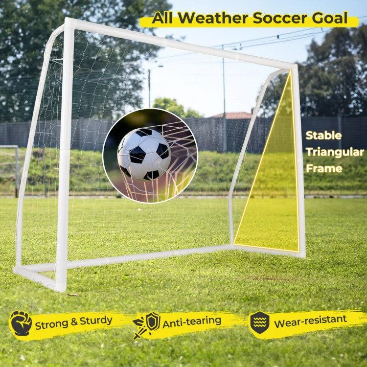 Hivvago 8
 x 6
 Soccer Goal with Ground Stakes and Soccer Cones 5